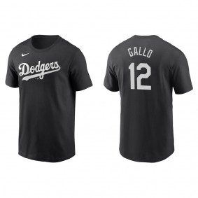 Dodgers Joey Gallo Black Name & Number T-Shirt