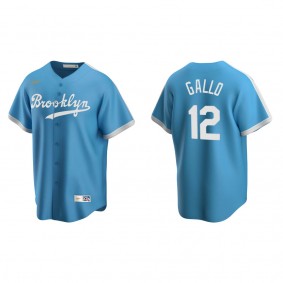 Dodgers Joey Gallo Light Blue Cooperstown Collection Alternate Jersey
