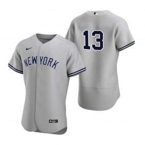 Men's New York Yankees Joey Gallo Nike Gray Authentic Road Jersey