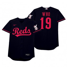 Joey Votto Who Black 2021 Players' Weekend Nickname Jersey