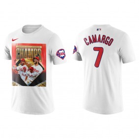 Johan Camargo Philadelphia Phillies 2022 National League Champions White T-Shirt