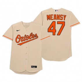 John Means Meansy Cream 2021 Players' Weekend Nickname Jersey