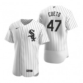 Men's Chicago White Sox Johnny Cueto White Authentic Home Jersey