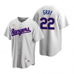 Texas Rangers Jon Gray Nike White Cooperstown Collection Home Jersey