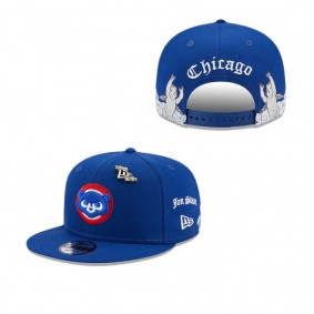 Jon Stan X Chicago Cubs Cherub Script 9FIFTY Snapback Hat