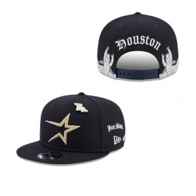 Jon Stan X Houston Astros Cherub Script 9FIFTY Snapback Hat