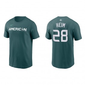 Jonah Heim American League Teal 2023 MLB All-Star Game Name & Number T-Shirt
