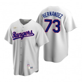 Texas Rangers Jonathan Hernandez Nike White Cooperstown Collection Home Jersey