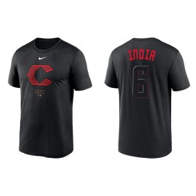 Jonathan India Cincinnati Reds Nike Black 2023 City Connect Tri-Blend T-Shirt