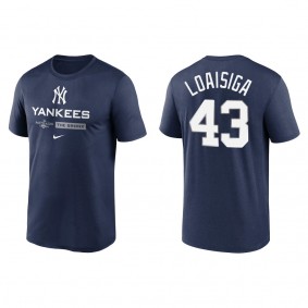 Jonathan Loaisiga New York Yankees Navy 2022 Postseason Authentic Collection Dugout T-Shirt