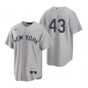 New York Yankees Jonathan Loaisiga Nike Gray 2021 Field of Dreams Replica Jersey