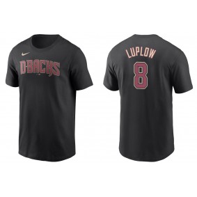 Men's Arizona Diamondbacks Jordan Luplow Black Name & Number T-Shirt