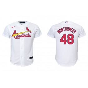 Youth St. Louis Cardinals Jordan Montgomery White Replica Home Jersey