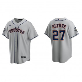 Jose Altuve Houston Astros Gray 2022 World Series Road Replica Jersey