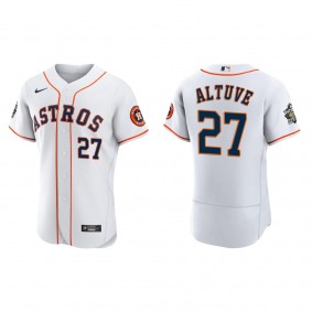 Jose Altuve Houston Astros White 2022 World Series Home Authentic Jersey