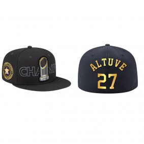 Jose Altuve Houston Astros Black 2022 World Series Champions Hat