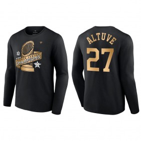 Jose Altuve Houston Astros Black 2022 World Series Champions Parade T-Shirt
