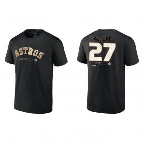 Jose Altuve Houston Astros Black 2022 World Series Champions T-Shirt