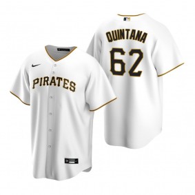 Men's Pittsburgh Pirates Jose Quintana Nike White Replica Home Jersey