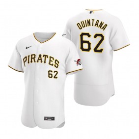 Men's Pittsburgh Pirates Jose Quintana White Authentic Home Jersey