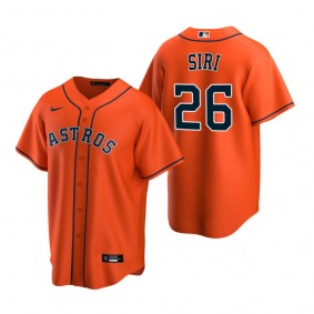 Men's Houston Astros Jose Siri Nike Orange Replica Alternate Jersey