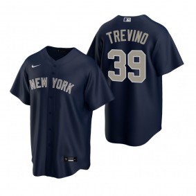 Men's New York Yankees Jose Trevino Nike Navy Replica Alternate Jersey