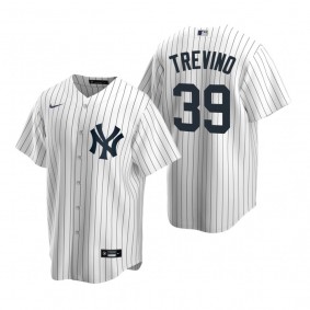 Men's New York Yankees Jose Trevino Nike White Replica Home Jersey