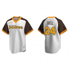 Padres Josh Bell White Cooperstown Collection Home Jersey