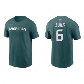 Josh Jung American League Teal 2023 MLB All-Star Game Name & Number T-Shirt