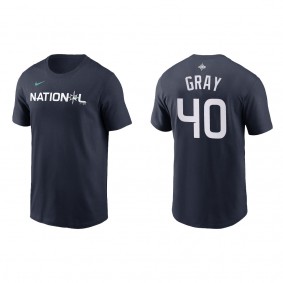 Josiah Gray National League Navy 2023 MLB All-Star Game Name & Number T-Shirt