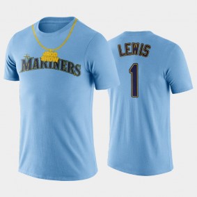 JROD Squad Mariners Kyle Lewis Limited Edition T-Shirt Blue