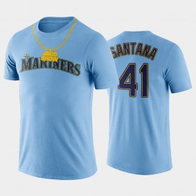 JROD Squad Mariners Carlos Santana Limited Edition T-Shirt Blue