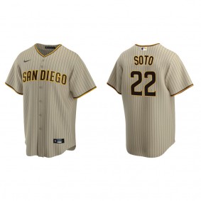 Men's San Diego Padres Juan Soto Sand Brown Replica Alternate Jersey
