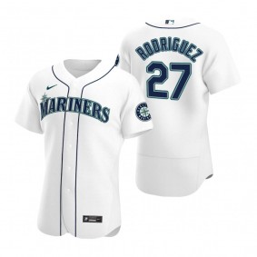 Men's Seattle Mariners Julio Rodriguez White Authentic Home Jersey