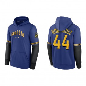 Julio Rodriguez Seattle Mariners Royal 2023 City Connect Pregame Performance Pullover Hoodie
