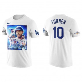 Justin Turner Los Angeles Dodgers White 2022 NL West Division Champions T-Shirt