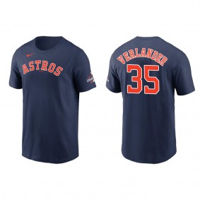 Justin Verlander Houston Astros Navy 2022 World Series Champions T-Shirt