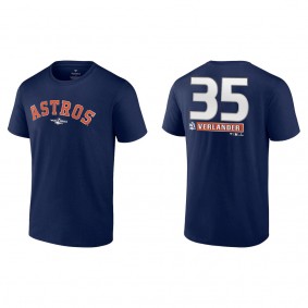 Justin Verlander Houston Astros Navy 2022 World Series T-Shirt