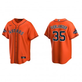 Justin Verlander Houston Astros Orange 2022 World Series Champions Alternate Replica Jersey