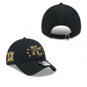Men's Kansas City Royals Black 2024 Armed Forces Day 9TWENTY Adjustable Hat