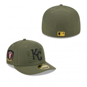 Men's Kansas City Royals Green 2023 Armed Forces Day Low Profile 59FIFTY Fitted Hat