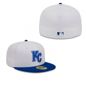 Men's Kansas City Royals White Optic 59FIFTY Fitted Hat