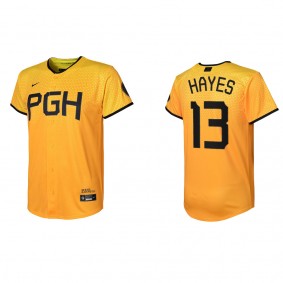 Ke'Bryan Hayes Youth Pittsburgh Pirates Gold 2023 City Connect Jersey