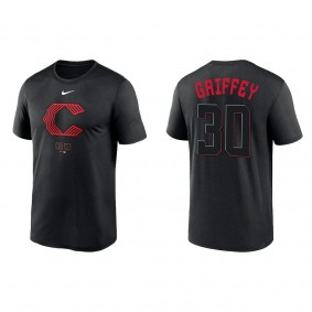Ken Griffey Jr Cincinnati Reds Nike Black 2023 City Connect Tri-Blend T-Shirt
