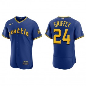 Ken Griffey Jr. Seattle Mariners Royal 2023 City Connect Authentic Jersey