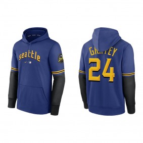 Ken Griffey Jr. Seattle Mariners Royal 2023 City Connect Pregame Performance Pullover Hoodie