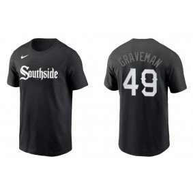 Men's Chicago White Sox Kendall Graveman Black City Connect Wordmark T-Shirt