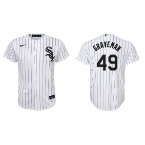 Youth Chicago White Sox Kendall Graveman White Replica Home Jersey