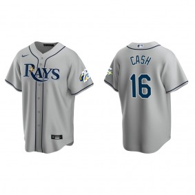Kevin Cash Men's Tampa Bay Rays Nike Gray 25th Anniversary Road Replica Jersey