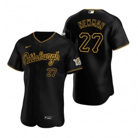 Men's Pittsburgh Pirates Kevin Newman Black Authentic Alternate Jersey